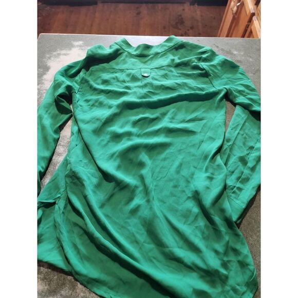 Modcloth Fervour kelly green career blouse sz XS - Picture 4 of 4